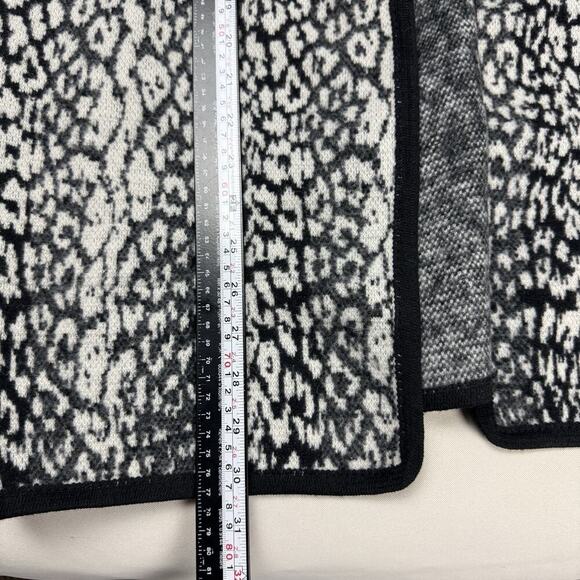 Daphne Fur Trim Cardigan Shawl Cardigan Sz S/M Animal Print Penny Lane Mob Wife - Picture 11 of 12